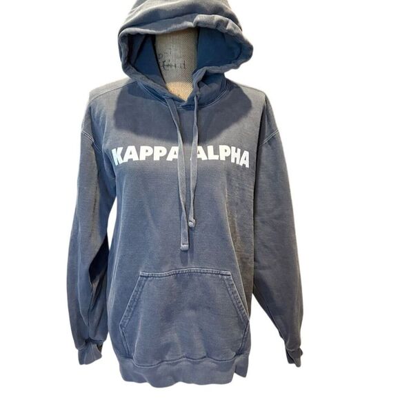 Kappa Alpha Ladies Hoodie Medium Blue Comfort Colors Pullover, Collegiate - Picture 1 of 10